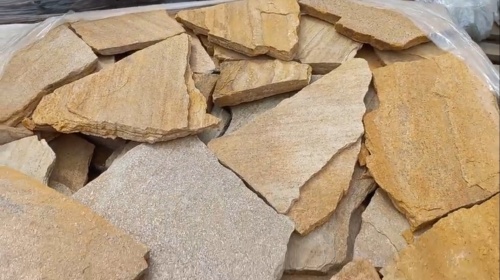 Плитняк златолит жёлтый для цоколя купить в Рязанской области