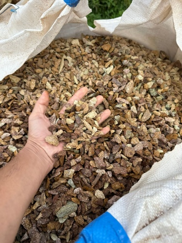 Златолит персиковый декоративная каменная крошка купить в Рязанской области